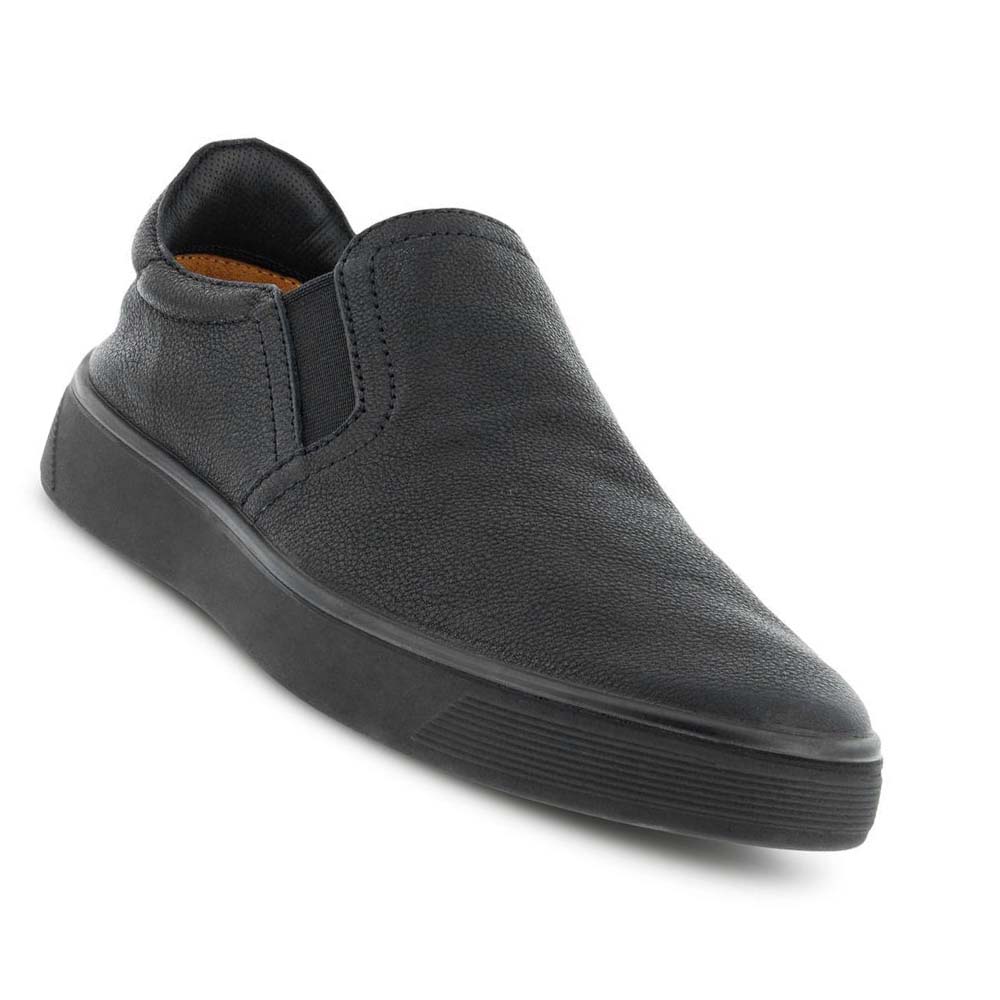 Pánské Boty Casual Ecco Street Tray Retro Slip-on Černé | CZ 499ILH